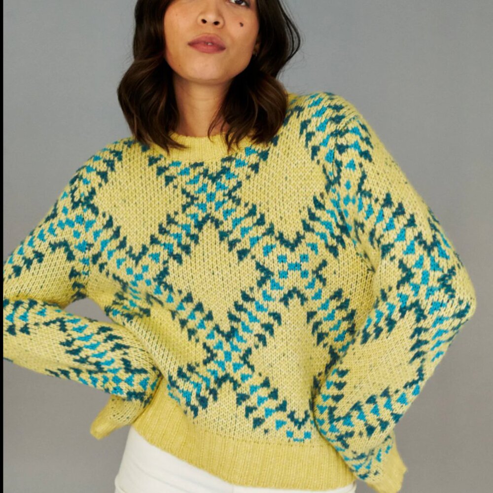 Lingua Franca Chunky Argyle Jacquard - Large